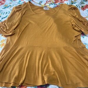 Mustard Yellow size 3x blouse